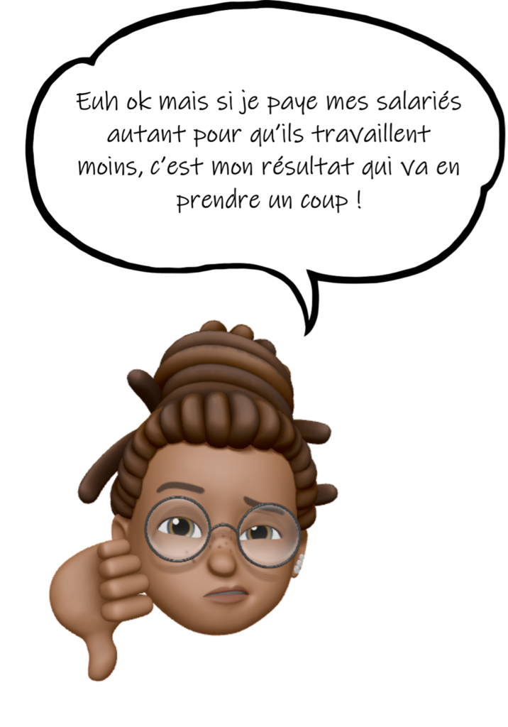 Personnage avec bulle de conversation se demandant si le résultat ne va pas être impacté