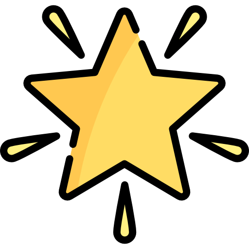 star Icône d'étoile rayonnante